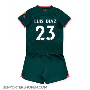 Liverpool Luis Diaz #23 Tredje tröja Barn 2022-23 Kortärmad (+ korta byxor)